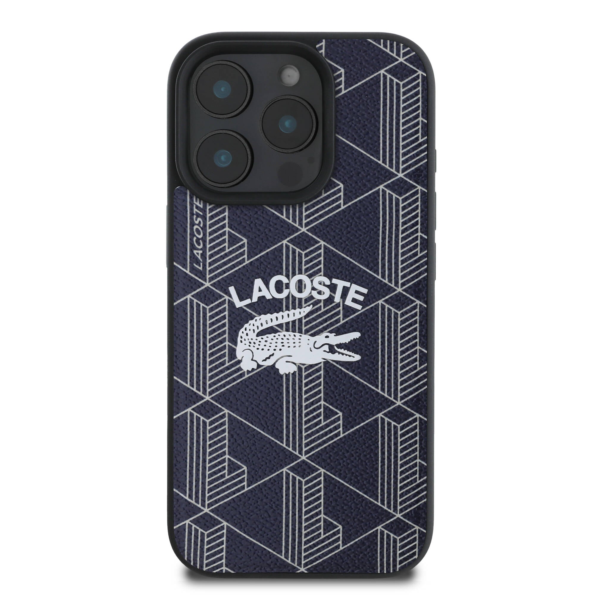 iPhone 16 Pro Kılıf Lacoste Orijinal Lisanslı M-safe Şarj Özellikli Mono Vintage Logo Kılıf
