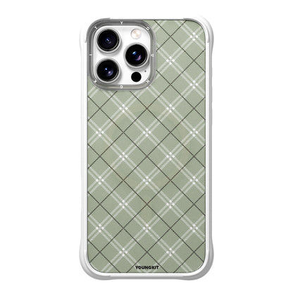iPhone 16 Pro Kılıf M-safe Şarj Özellikli Youngkit Argyle Serisi Kılıf