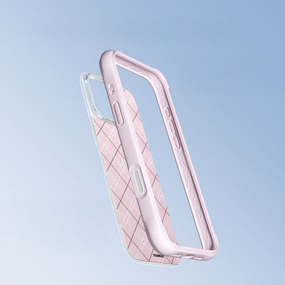 iPhone 16 Pro Kılıf M-safe Şarj Özellikli Youngkit Argyle Serisi Kılıf