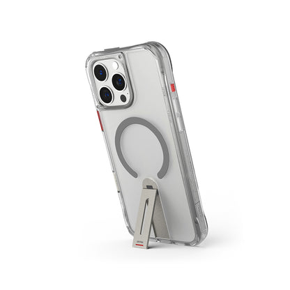 iPhone 16 Pro Kılıf M-safe Şarj Özellikli 360 Derece Dönebilen Standlı Skinarma Helix Kılıf