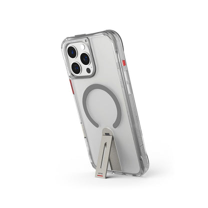 iPhone 16 Pro Kılıf M-safe Şarj Özellikli 360 Derece Dönebilen Standlı Skinarma Helix Kılıf