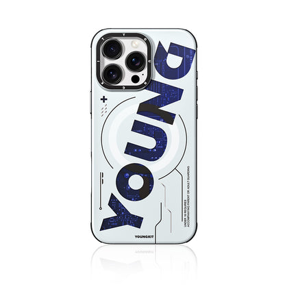 iPhone 16 Pro Kılıf M-safe Şarj Özellikli Airbagli Çift Katmanlı Youngkit Future Serisi Kılıf