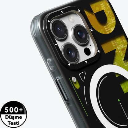 iPhone 16 Pro Kılıf M-safe Şarj Özellikli Airbagli Çift Katmanlı Youngkit Future Serisi Kılıf