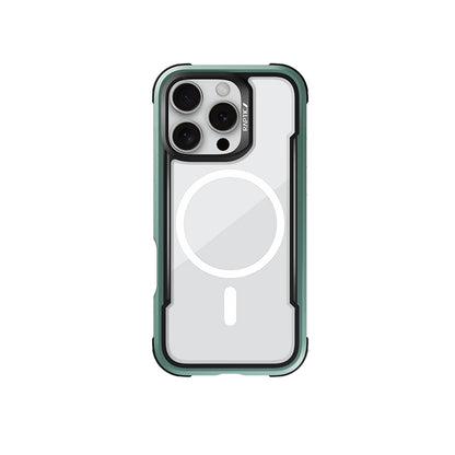 iPhone 16 Pro Kılıf M-safe Şarj Özellikli Airbagli Raptic Shield Serisi Şeffaf Arka Yüzey Kılıf