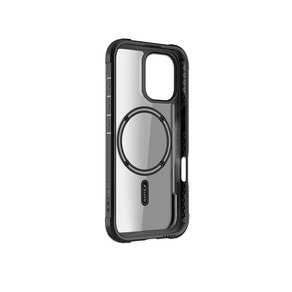 iPhone 16 Pro Kılıf M-safe Şarj Özellikli Airbagli Raptic Shield Serisi Şeffaf Arka Yüzey Kılıf