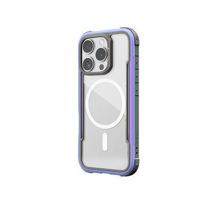 iPhone 16 Pro Kılıf M-safe Şarj Özellikli Airbagli Raptic Shield Serisi Şeffaf Arka Yüzey Kılıf