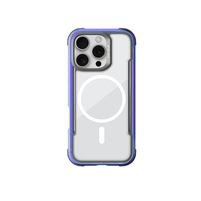 iPhone 16 Pro Kılıf M-safe Şarj Özellikli Airbagli Raptic Shield Serisi Şeffaf Arka Yüzey Kılıf