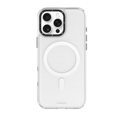 iPhone 16 Pro Kılıf M-safe Şarj Özellikli Cam Arka Yüzey TPU Youngkit Gemstone Serisi Kılıf