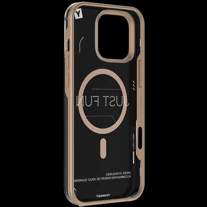 iPhone 16 Pro Kılıf M-safe Şarj Özellikli Çıkarılabilir Arka Yüzeyli Youngkit Mecha Kılıf