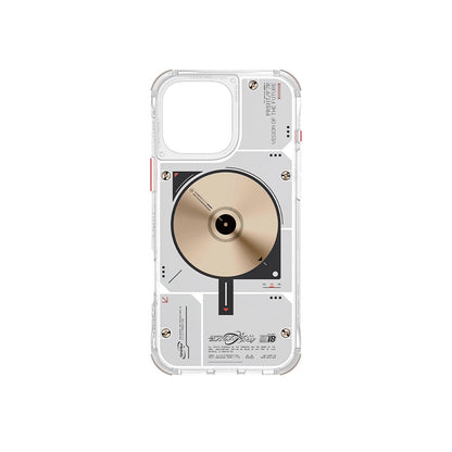 iPhone 16 Pro Kılıf M-safe Şarj Özellikli Disk Desenli Airbag Tasarımlı Skinarma Nova Kılıf