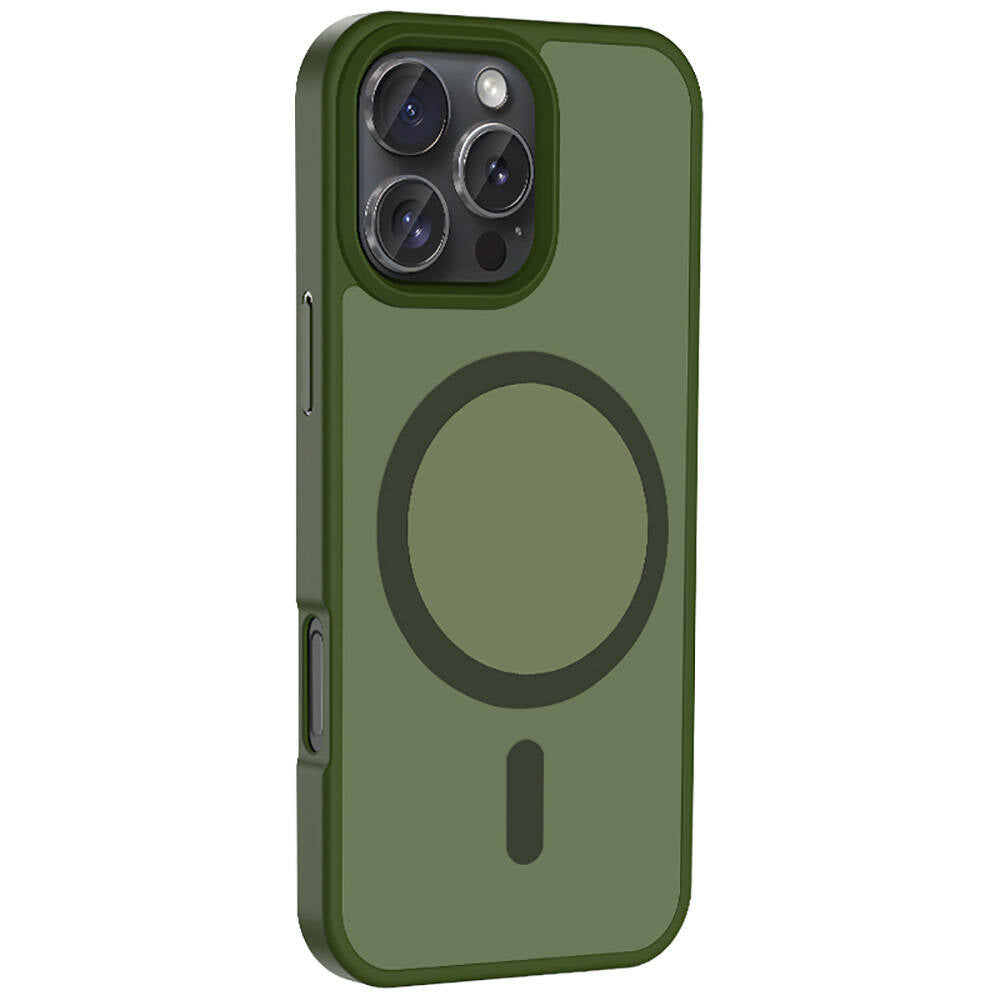 iPhone 16 Pro Kılıf M-safe Şarj Özellikli Mat Arka Yüzey Zore Sio Kılıf