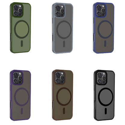 iPhone 16 Pro Kılıf M-safe Şarj Özellikli Mat Arka Yüzey Zore Sio Kılıf