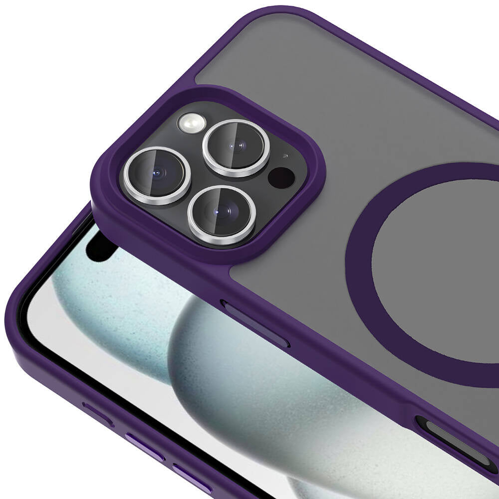 iPhone 16 Pro Kılıf M-safe Şarj Özellikli Mat Arka Yüzey Zore Sio Kılıf
