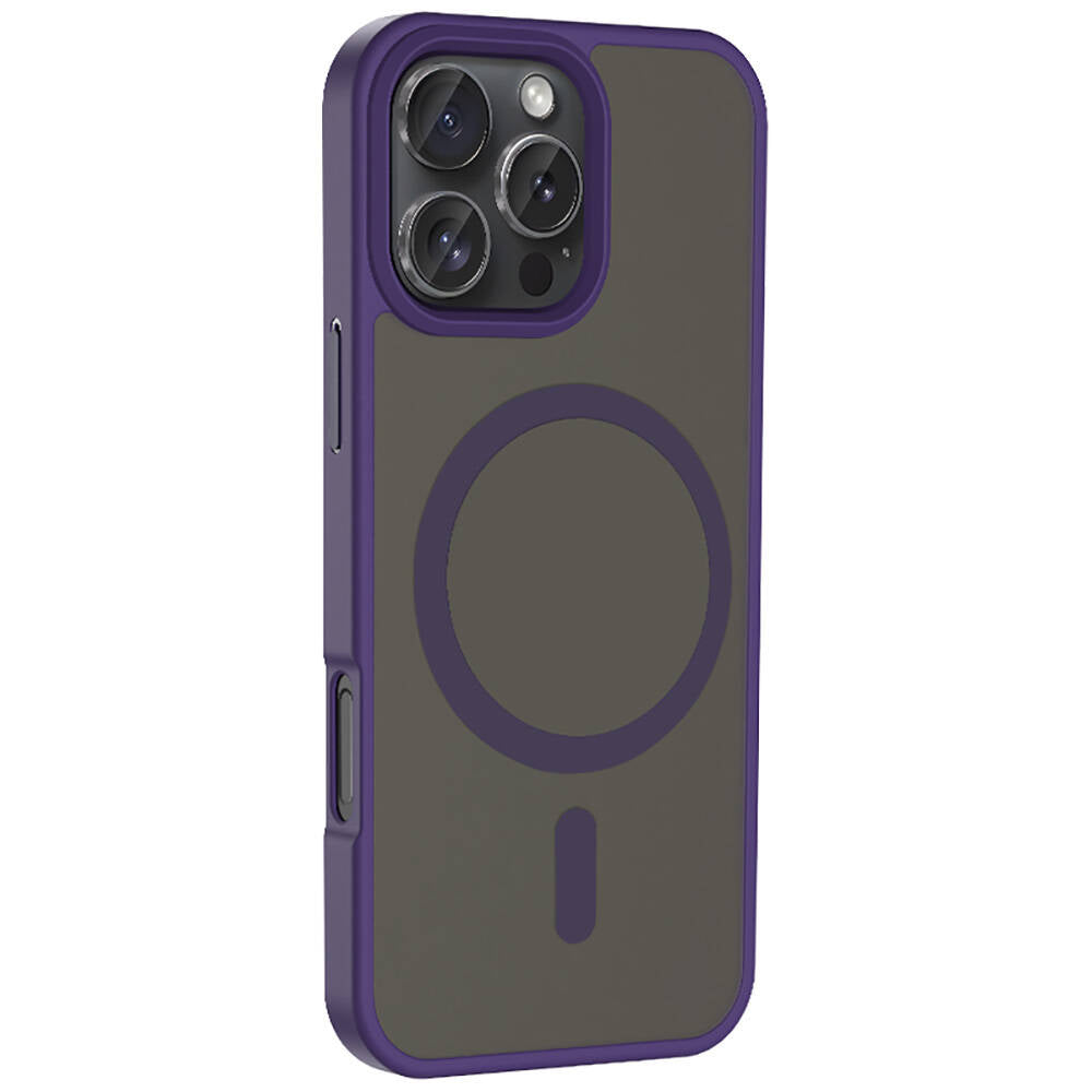 iPhone 16 Pro Kılıf M-safe Şarj Özellikli Mat Arka Yüzey Zore Sio Kılıf