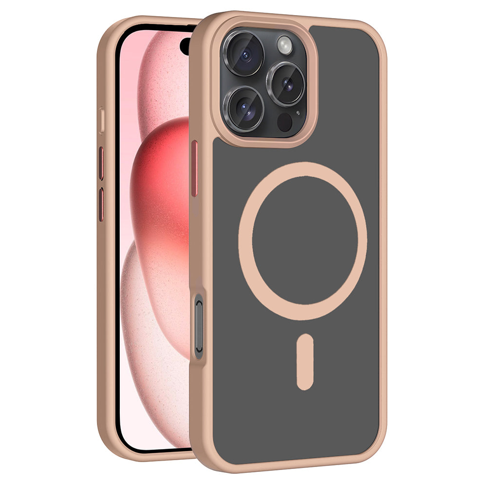 iPhone 16 Pro Kılıf M-safe Şarj Özellikli Mat Arka Yüzey Zore Sio Kılıf