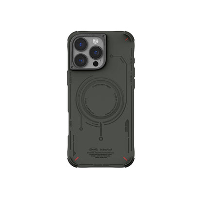 iPhone 16 Pro Kılıf M-safe Şarj Özellikli Metal Kamera Çerçeveli Skinarma Mecha Serisi Kılıf