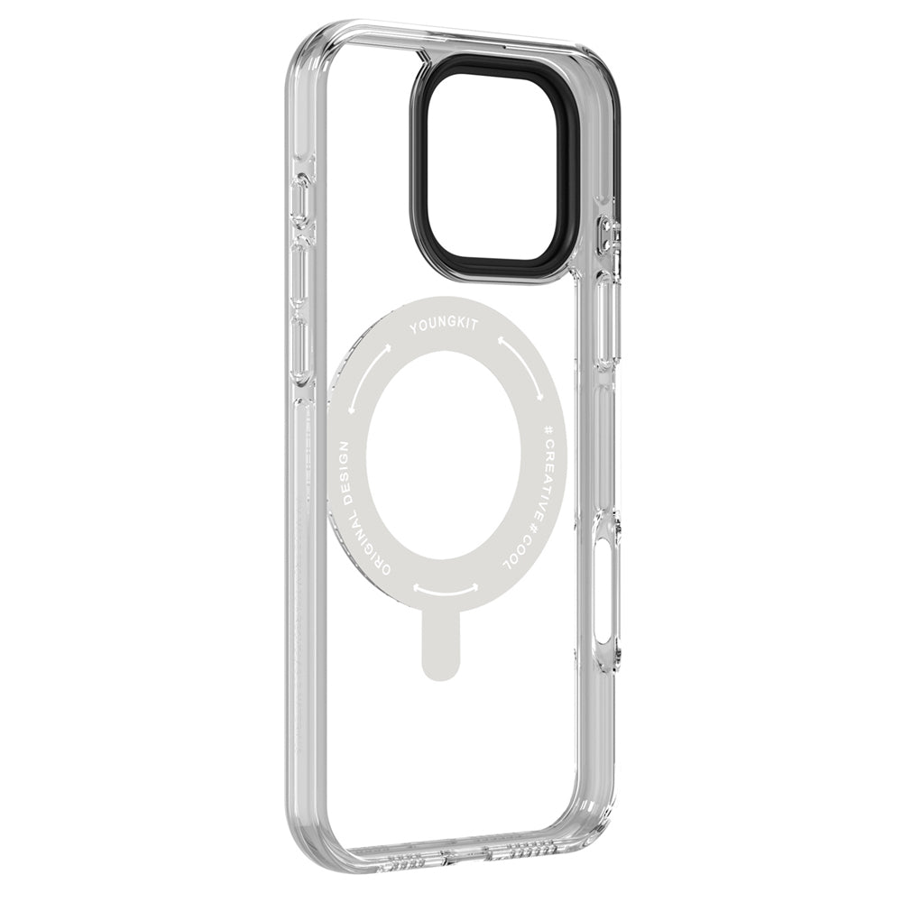 iPhone 16 Pro Kılıf M-safe Şarj Özellikli Parmak Ring Standlı Youngkit Pivot Serisi Kılıf