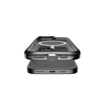 iPhone 16 Pro Kılıf M-safe Şarj Özellikli Raptic Air Serisi Airbag Tasarımlı Metal Köşelikli Şeffaf Kılıf