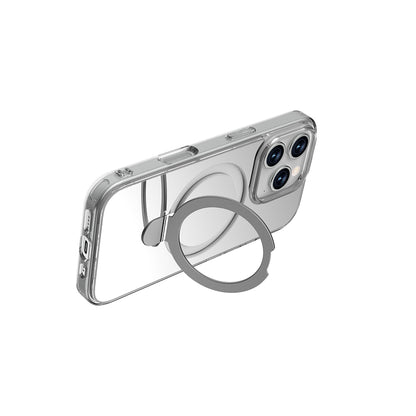 iPhone 16 Pro Kılıf M-safe Şarj Özellikli Raptic Air Stand Serisi Aynalı Arka Yüzey Standlı Kılıf