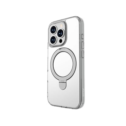 iPhone 16 Pro Kılıf M-safe Şarj Özellikli Raptic Air Stand Serisi Aynalı Arka Yüzey Standlı Kılıf