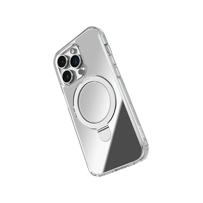 iPhone 16 Pro Kılıf M-safe Şarj Özellikli Raptic Air Stand Serisi Aynalı Arka Yüzey Standlı Kılıf