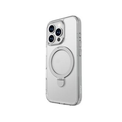 iPhone 16 Pro Kılıf M-safe Şarj Özellikli Raptic Air Stand Serisi Buzlu Transparan Tasarımlı Standlı Kılıf