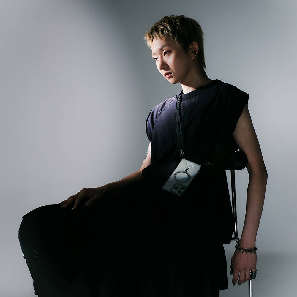 iPhone 16 Pro Kılıf M-safe Şarj Özellikli Şeffaf Airbag Tasarımlı Skinarma Saido Prime Kılıf