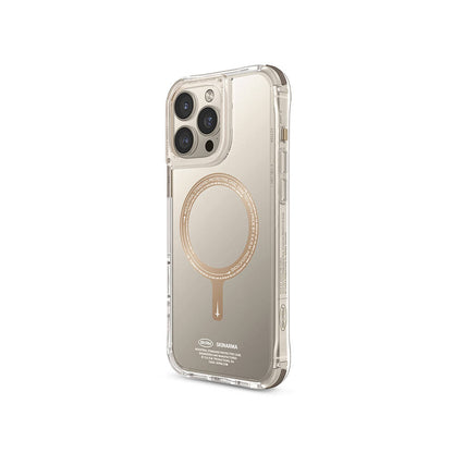 iPhone 16 Pro Kılıf M-safe Şarj Özellikli Şeffaf Airbag Tasarımlı Skinarma Saido Prime Kılıf
