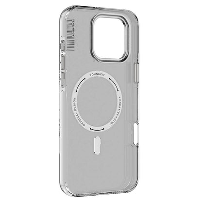 iPhone 16 Pro Kılıf M-safe Şarj Özellikli Şeffaf Youngkit Crystal Shield Serisi Kılıf