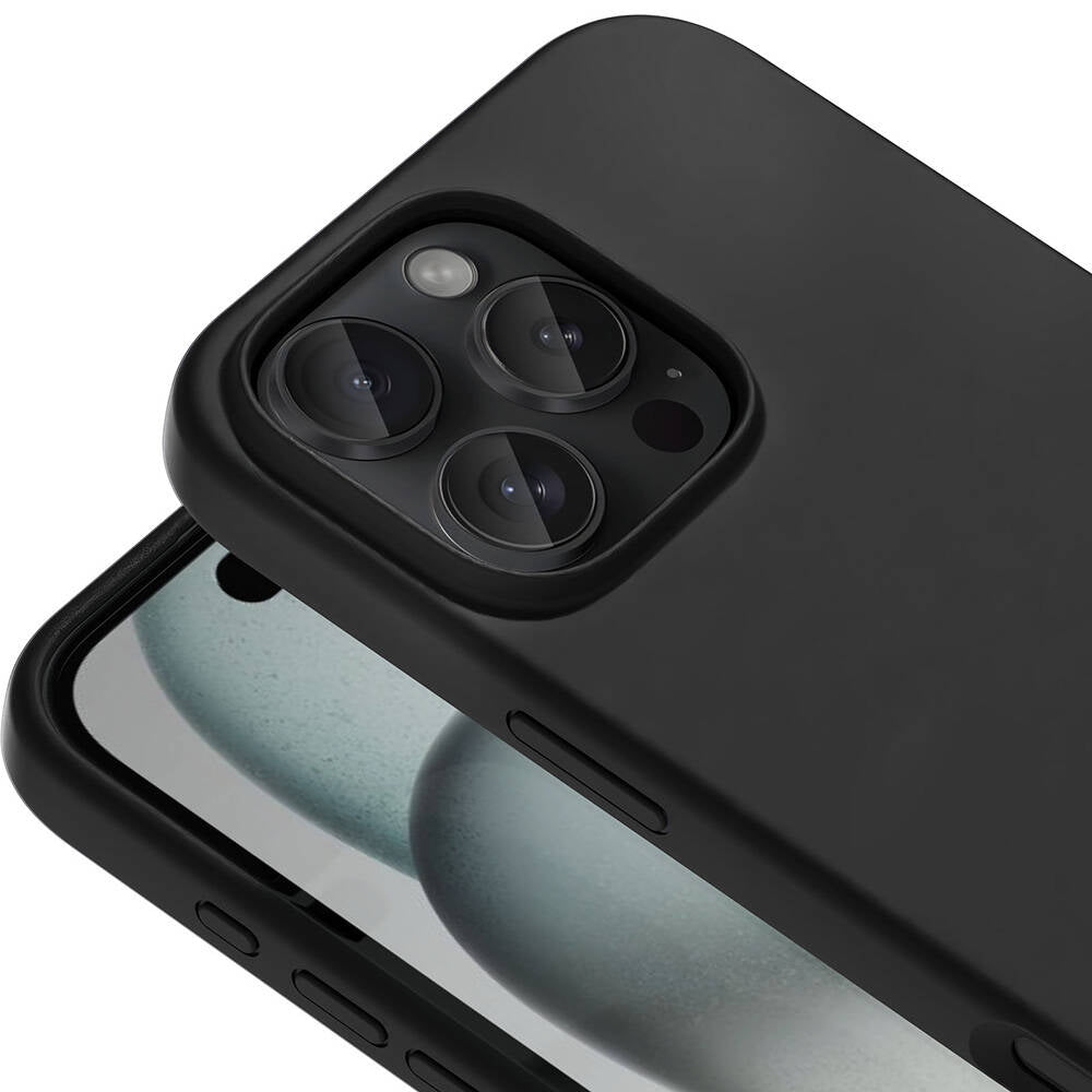 iPhone 16 Pro Kılıf M-safe Şarj Özellikli Sıvı Teknolojili Silinebilir Sert Zore Kivi Kılıf