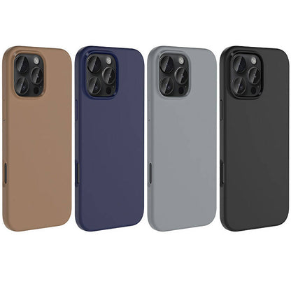 iPhone 16 Pro Kılıf M-safe Şarj Özellikli Sıvı Teknolojili Silinebilir Sert Zore Kivi Kılıf