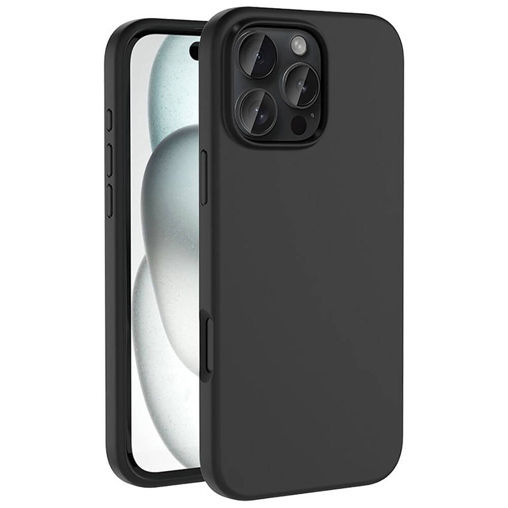 iPhone 16 Pro Kılıf M-safe Şarj Özellikli Sıvı Teknolojili Silinebilir Sert Zore Kivi Kılıf