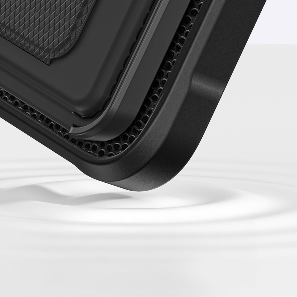 iPhone 16 Pro Kılıf M-safe Şarj Özellikli Standlı Kartlıklı Set Amazingthing Glamour Luxe Serisi Kılıf