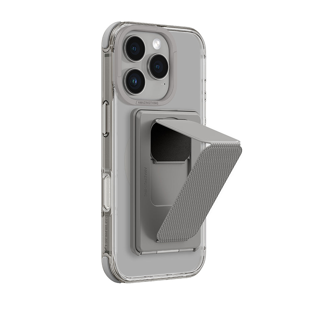 iPhone 16 Pro Kılıf M-safe Şarj Özellikli Standlı Set Amazingthing Omni Adventure Serisi Kılıf
