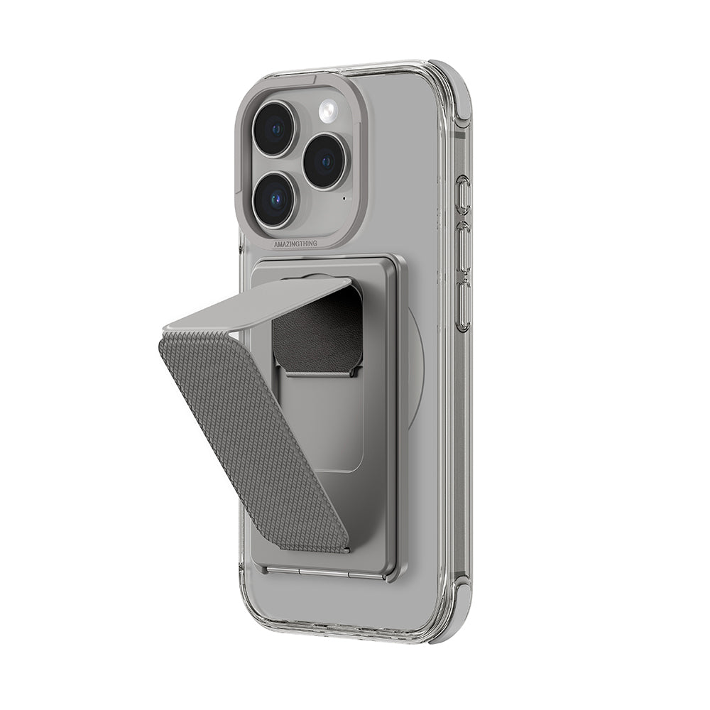 iPhone 16 Pro Kılıf M-safe Şarj Özellikli Standlı Set Amazingthing Omni Adventure Serisi Kılıf