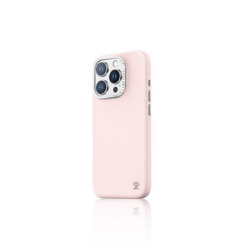 iPhone 16 Pro Kılıf M-safe Şarj Özellikli Suni Deri Tasarımlı Pynana Starry Serisi Kılıf