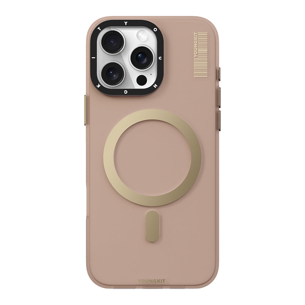 iPhone 16 Pro Kılıf M-safe Şarj Özellikli Youngkit Hidden Sand Serisi Kılıf