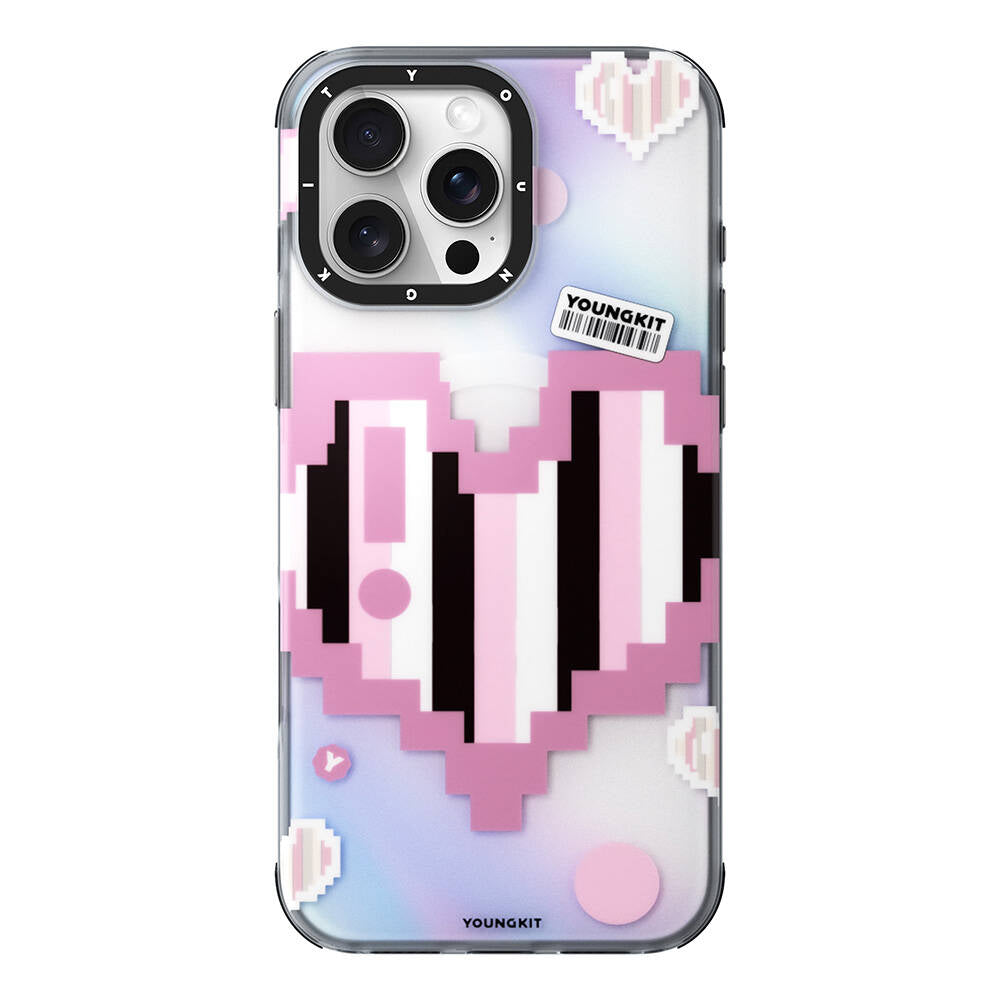 iPhone 16 Pro Kılıf M-safe Şarj Özellikli Youngkit Love Serisi Kılıf