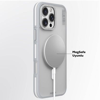 iPhone 16 Pro Kılıf M-safe Şarj Özellikli Youngkit Rock Sand Serisi Kılıf