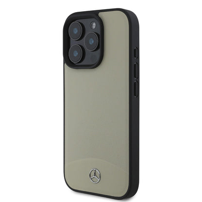 iPhone 16 Pro Kılıf Mercedes Benz Orijinal Lisanslı M-safe Şarj Özellikli Dokulu ve Düz Deri Kılıf
