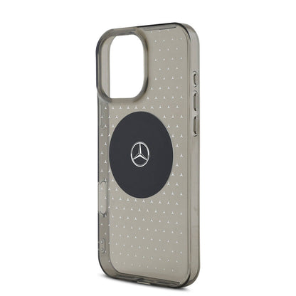 iPhone 16 Pro Kılıf Mercedes Benz Orijinal Lisanslı M-safe Şarj Özellikli Yıldız Desenli Transparan Kılıf