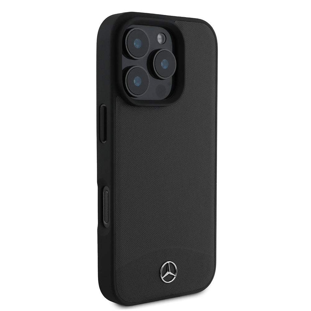 iPhone 16 Pro Kılıf Mercedes Benz orijinal Lisanslı M-safe Şarj Özellikli Dokulu ve Düz Deri Kılıf