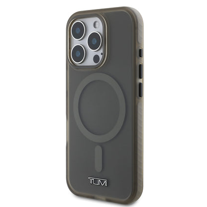 iPhone 16 Pro Kılıf TUMI Orijinal Lisanslı M-safe Şarj Özellikli Airbagli Buzlu Transparan Kılıf