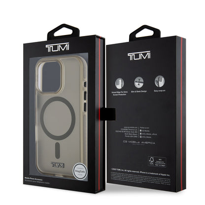 iPhone 16 Pro Kılıf TUMI Orijinal Lisanslı M-safe Şarj Özellikli Airbagli Buzlu Transparan Kılıf