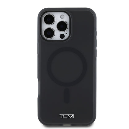 iPhone 16 Pro Kılıf TUMI Orijinal Lisanslı M-safe Şarj Özellikli Airbagli Buzlu Transparan Kılıf