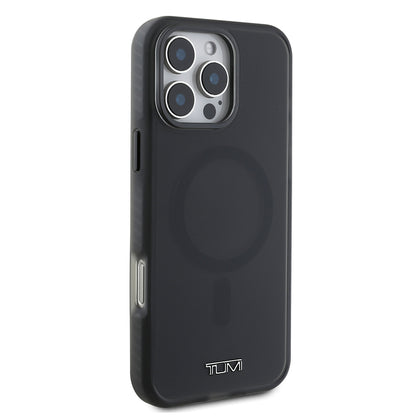 iPhone 16 Pro Kılıf TUMI Orijinal Lisanslı M-safe Şarj Özellikli Airbagli Buzlu Transparan Kılıf