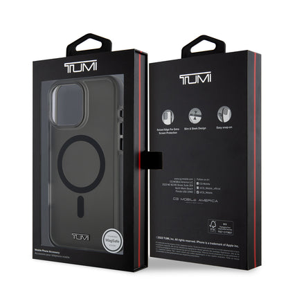 iPhone 16 Pro Kılıf TUMI Orijinal Lisanslı M-safe Şarj Özellikli Airbagli Buzlu Transparan Kılıf
