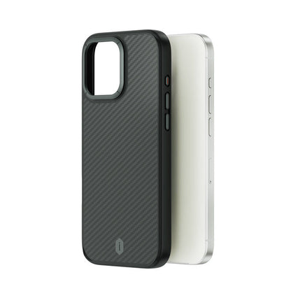 iPhone 16 Pro Kılıf Wiwu DCC-205 M-safe Şarj Özellikli Aramid Fiber Tasarım Kevlar Kılıf