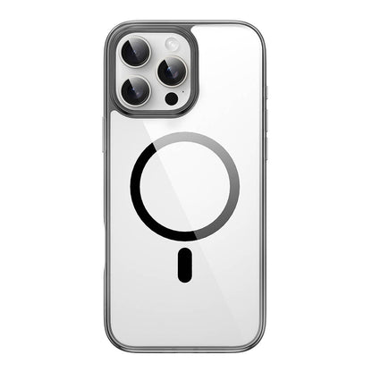 iPhone 16 Pro Kılıf Wiwu MCC-101 iShield Pro Serisi M-safe Şarj Özellikli Crystal Sert PC Kılıf