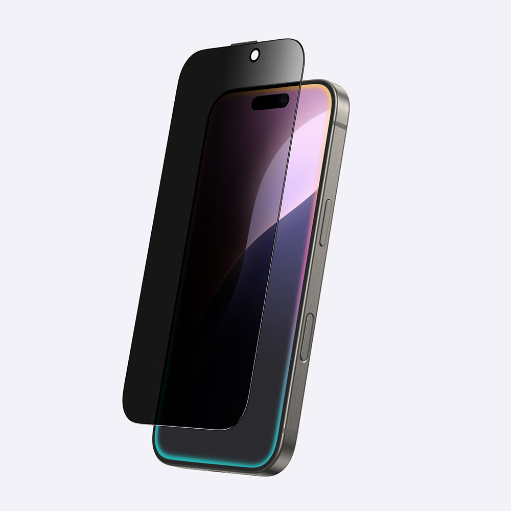 iPhone 16 Pro Max Amazingthing Radix Privacy Parmak İzi Bırakmayan Temperli Cam Ekran Koruyucu